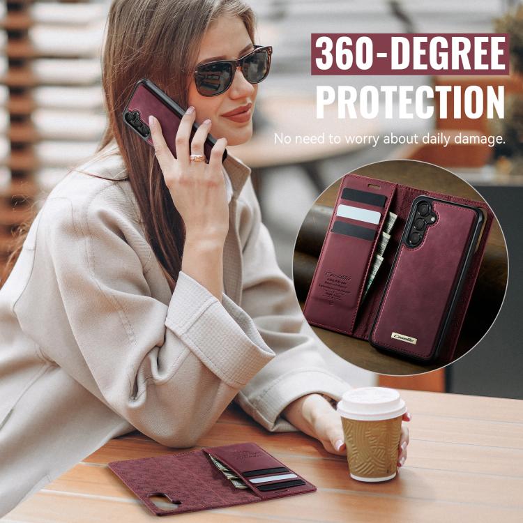 CaseMe C49 Magnetic RFID Blocking Detachable Wallet Leather Phone Case, For Samsung Galaxy A15, For Samsung Galaxy S23 FE 5G, For Samsung Galaxy A54 5G, For Samsung Galaxy S23 Ultra 5G