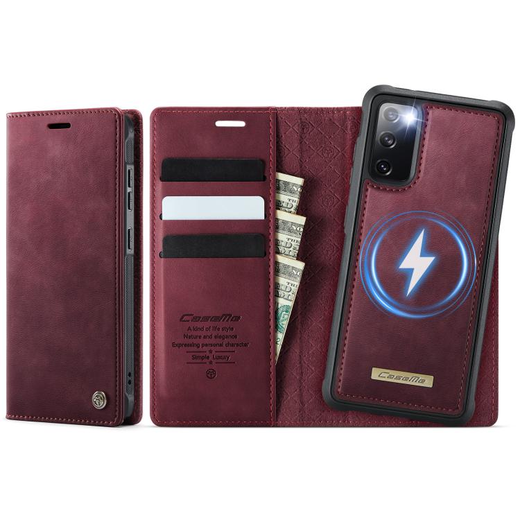 CaseMe C49 Magnetic RFID Blocking Detachable Wallet Leather Phone Case – Magnetic, Card Slot, Leather, For Samsung Galaxy S23+ 5G, For Samsung Galaxy S23 5G, For Samsung Galaxy A13 / A04s, For Samsung Galaxy S20 FE