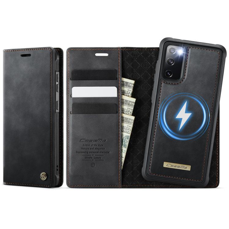 CaseMe C49 Magnetic RFID Blocking Detachable Wallet Leather Phone Case – Magnetic, Card Slot, Leather, For Samsung Galaxy S23+ 5G, For Samsung Galaxy S23 5G, For Samsung Galaxy A13 / A04s, For Samsung Galaxy S20 FE