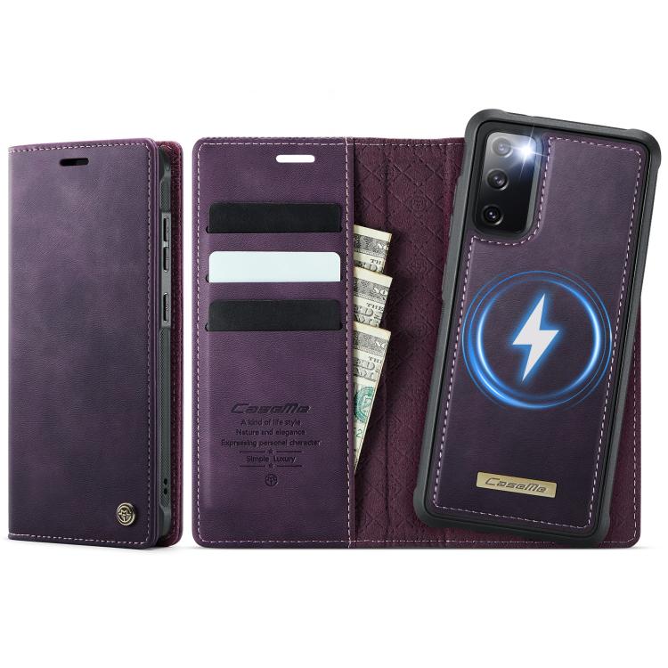 CaseMe C49 Magnetic RFID Blocking Detachable Wallet Leather Phone Case – Magnetic, Card Slot, Leather, For Samsung Galaxy S23+ 5G, For Samsung Galaxy S23 5G, For Samsung Galaxy A13 / A04s, For Samsung Galaxy S20 FE