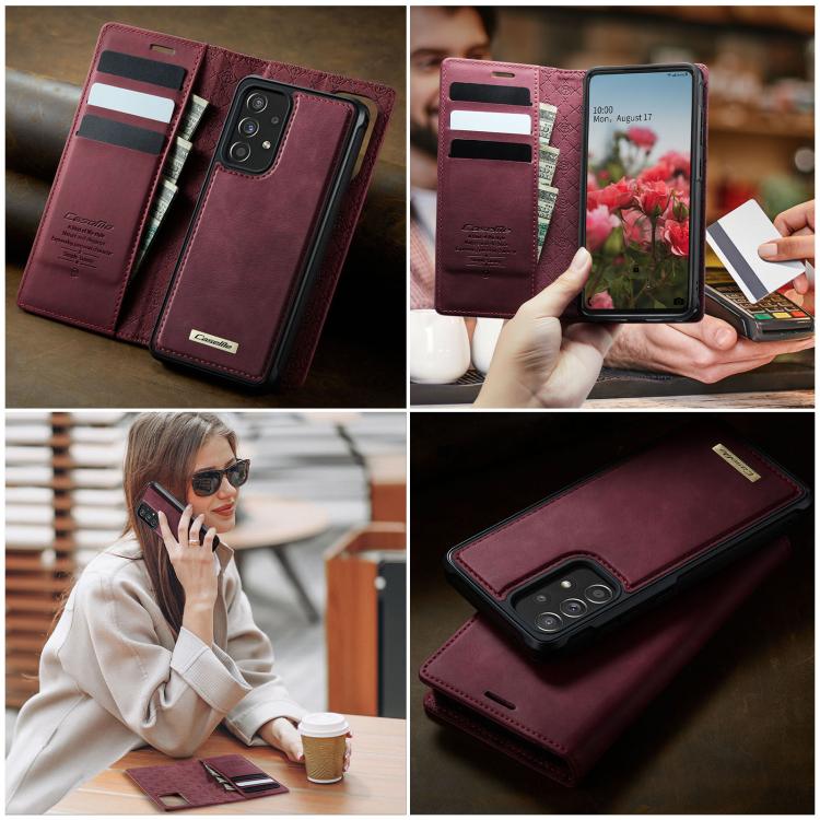 CaseMe C49 Magnetic RFID Blocking Detachable Wallet Leather Phone Case – Magnetic, Card Slot, Leather, For Samsung Galaxy A53 5G, For Samsung Galaxy S22 Ultra 5G, For Samsung Galaxy S22+ 5G, For Samsung Galaxy S22 5G