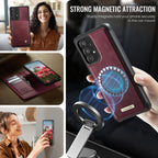 CaseMe C49 Magnetic RFID Blocking Detachable Wallet Leather Phone Case – Magnetic, Card Slot, Leather, For Samsung Galaxy A53 5G, For Samsung Galaxy S22 Ultra 5G, For Samsung Galaxy S22+ 5G, For Samsung Galaxy S22 5G
