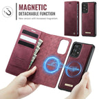 CaseMe C49 Magnetic RFID Blocking Detachable Wallet Leather Phone Case – Magnetic, Card Slot, Leather, For Samsung Galaxy A53 5G, For Samsung Galaxy S22 Ultra 5G, For Samsung Galaxy S22+ 5G, For Samsung Galaxy S22 5G
