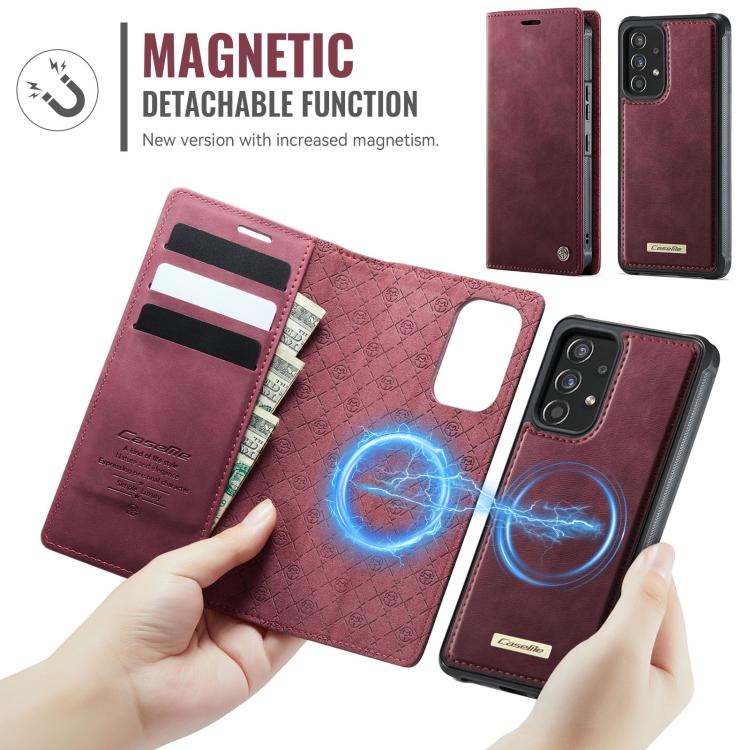 CaseMe C49 Magnetic RFID Blocking Detachable Wallet Leather Phone Case – Magnetic, Card Slot, Leather, For Samsung Galaxy A53 5G, For Samsung Galaxy S22 Ultra 5G, For Samsung Galaxy S22+ 5G, For Samsung Galaxy S22 5G