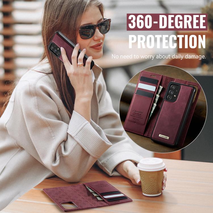 CaseMe C49 Magnetic RFID Blocking Detachable Wallet Leather Phone Case – Magnetic, Card Slot, Leather, For Samsung Galaxy A53 5G, For Samsung Galaxy S22 Ultra 5G, For Samsung Galaxy S22+ 5G, For Samsung Galaxy S22 5G