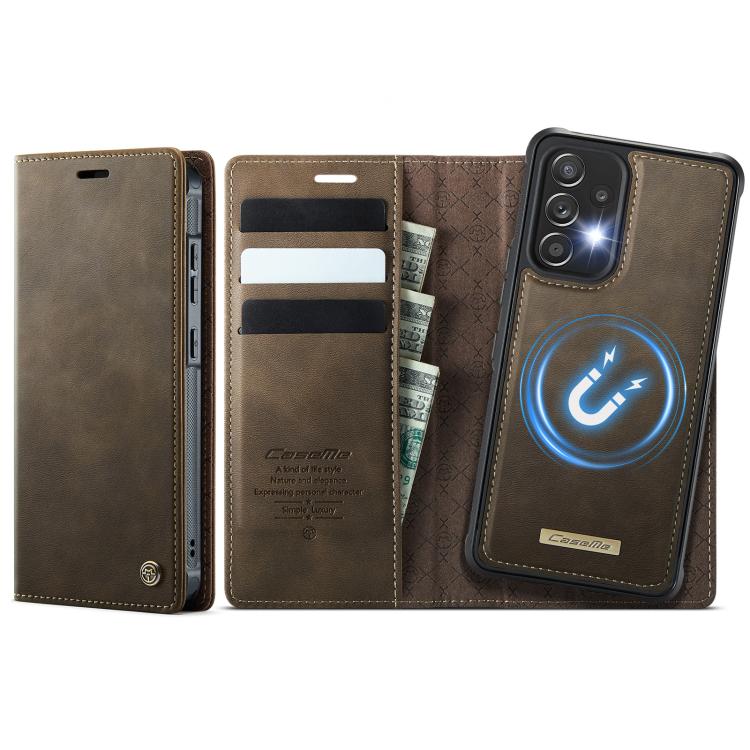 CaseMe C49 Magnetic RFID Blocking Detachable Wallet Leather Phone Case – Magnetic, Card Slot, Leather, For Samsung Galaxy A53 5G, For Samsung Galaxy S22 Ultra 5G, For Samsung Galaxy S22+ 5G, For Samsung Galaxy S22 5G