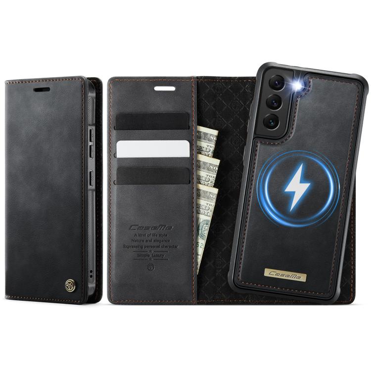 CaseMe C49 Magnetic RFID Blocking Detachable Wallet Leather Phone Case – Magnetic, Card Slot, Leather, For Samsung Galaxy A53 5G, For Samsung Galaxy S22 Ultra 5G, For Samsung Galaxy S22+ 5G, For Samsung Galaxy S22 5G