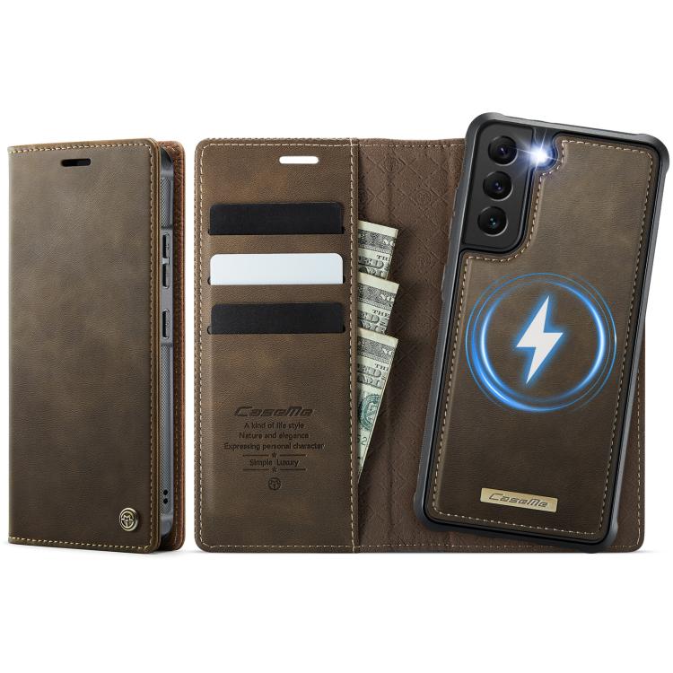 CaseMe C49 Magnetic RFID Blocking Detachable Wallet Leather Phone Case – Magnetic, Card Slot, Leather, For Samsung Galaxy A53 5G, For Samsung Galaxy S22 Ultra 5G, For Samsung Galaxy S22+ 5G, For Samsung Galaxy S22 5G