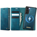CaseMe C49 Magnetic RFID Blocking Detachable Wallet Leather Phone Case – Magnetic, Card Slot, Leather, For Samsung Galaxy A53 5G, For Samsung Galaxy S22 Ultra 5G, For Samsung Galaxy S22+ 5G, For Samsung Galaxy S22 5G
