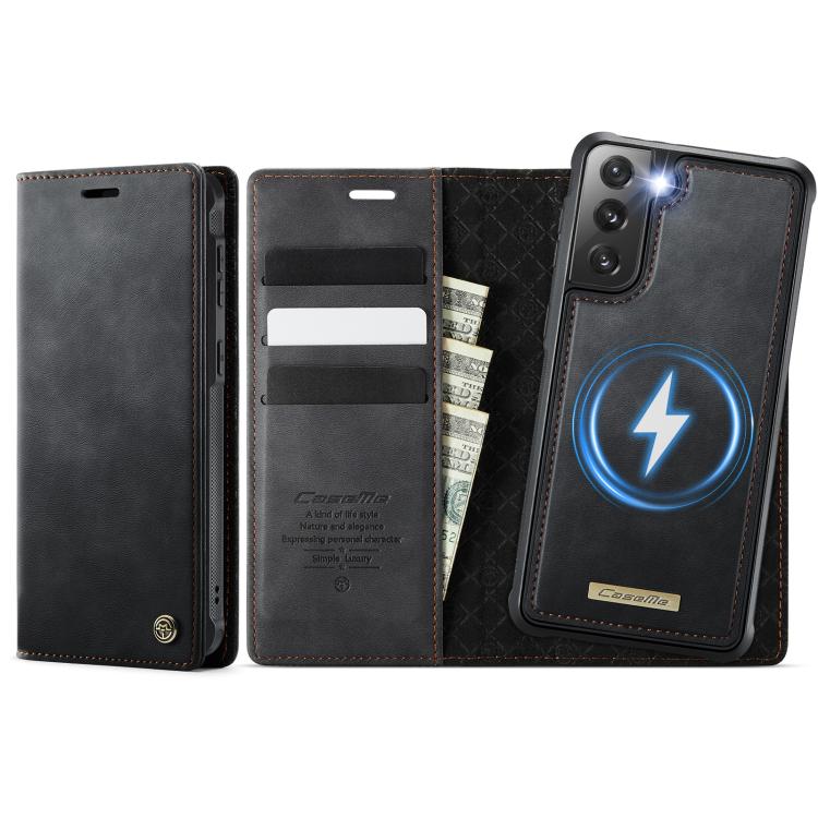 CaseMe C49 Magnetic RFID Blocking Detachable Wallet Leather Phone Case – Magnetic, Card Slot, Leather, For Samsung Galaxy A52 / A52s, For Samsung Galaxy S21 FE 5G, For Samsung Galaxy S21 5G, For Samsung Galaxy S21+ 5G