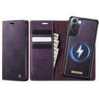 CaseMe C49 Magnetic RFID Blocking Detachable Wallet Leather Phone Case – Magnetic, Card Slot, Leather, For Samsung Galaxy A52 / A52s, For Samsung Galaxy S21 FE 5G, For Samsung Galaxy S21 5G, For Samsung Galaxy S21+ 5G