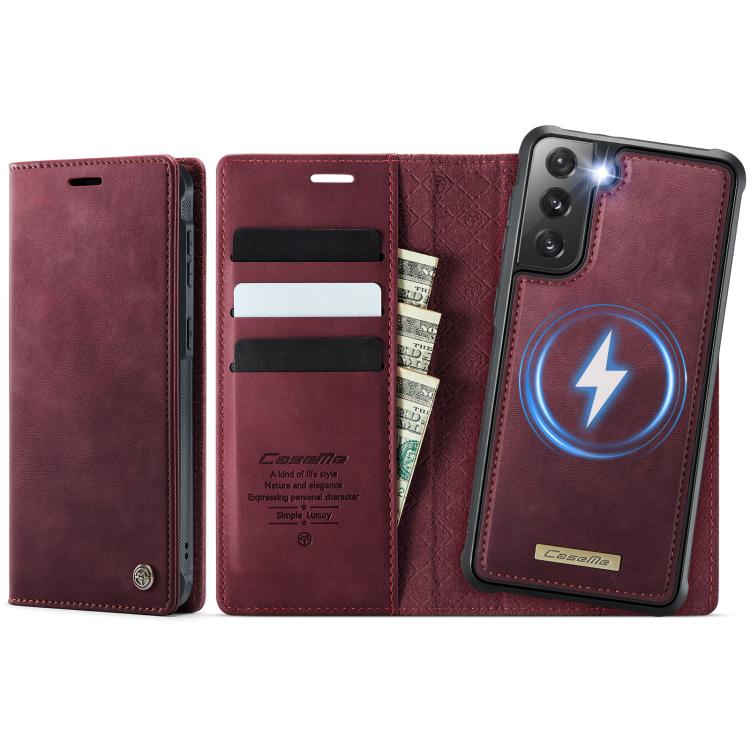 CaseMe C49 Magnetic RFID Blocking Detachable Wallet Leather Phone Case – Magnetic, Card Slot, Leather, For Samsung Galaxy A52 / A52s, For Samsung Galaxy S21 FE 5G, For Samsung Galaxy S21 5G, For Samsung Galaxy S21+ 5G