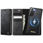 CaseMe C49 Magnetic RFID Blocking Detachable Wallet Leather Phone Case – Magnetic, Card Slot, Leather, For Samsung Galaxy A52 / A52s, For Samsung Galaxy S21 FE 5G, For Samsung Galaxy S21 5G, For Samsung Galaxy S21+ 5G