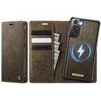 CaseMe C49 Magnetic RFID Blocking Detachable Wallet Leather Phone Case – Magnetic, Card Slot, Leather, For Samsung Galaxy A52 / A52s, For Samsung Galaxy S21 FE 5G, For Samsung Galaxy S21 5G, For Samsung Galaxy S21+ 5G