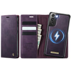 CaseMe C49 Magnetic RFID Blocking Detachable Wallet Leather Phone Case – Magnetic, Card Slot, Leather, For Samsung Galaxy A52 / A52s, For Samsung Galaxy S21 FE 5G, For Samsung Galaxy S21 5G, For Samsung Galaxy S21+ 5G