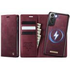 CaseMe C49 Magnetic RFID Blocking Detachable Wallet Leather Phone Case – Magnetic, Card Slot, Leather, For Samsung Galaxy A52 / A52s, For Samsung Galaxy S21 FE 5G, For Samsung Galaxy S21 5G, For Samsung Galaxy S21+ 5G