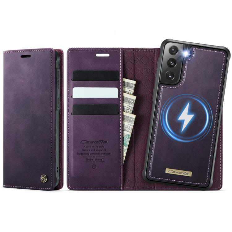 CaseMe C49 Magnetic RFID Blocking Detachable Wallet Leather Phone Case – Magnetic, Card Slot, Leather, For Samsung Galaxy A52 / A52s, For Samsung Galaxy S21 FE 5G, For Samsung Galaxy S21 5G, For Samsung Galaxy S21+ 5G