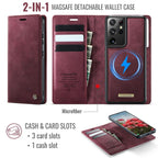 CaseMe C49 Magnetic RFID Blocking Detachable Wallet Leather Phone Case – Magnetic, Card Slot, Leather, For Samsung Galaxy S21 Ultra 5G, For Samsung Galaxy S20 Ultra, For Samsung Galaxy S20, For Samsung Galaxy S20+