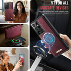 CaseMe C49 Magnetic RFID Blocking Detachable Wallet Leather Phone Case – Magnetic, Card Slot, Leather, For Samsung Galaxy S21 Ultra 5G, For Samsung Galaxy S20 Ultra, For Samsung Galaxy S20, For Samsung Galaxy S20+