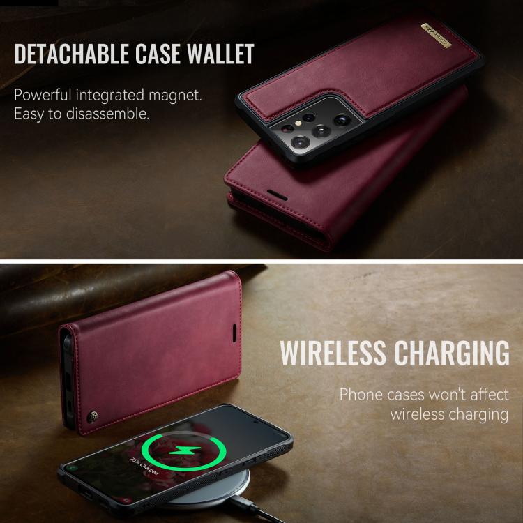CaseMe C49 Magnetic RFID Blocking Detachable Wallet Leather Phone Case – Magnetic, Card Slot, Leather, For Samsung Galaxy S21 Ultra 5G, For Samsung Galaxy S20 Ultra, For Samsung Galaxy S20, For Samsung Galaxy S20+