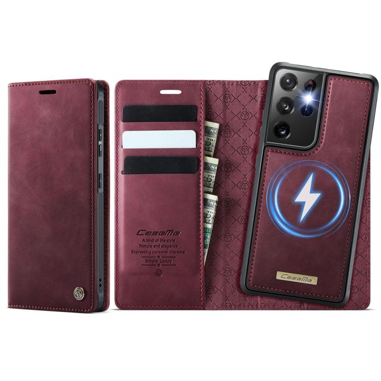 CaseMe C49 Magnetic RFID Blocking Detachable Wallet Leather Phone Case – Magnetic, Card Slot, Leather, For Samsung Galaxy S21 Ultra 5G, For Samsung Galaxy S20 Ultra, For Samsung Galaxy S20, For Samsung Galaxy S20+