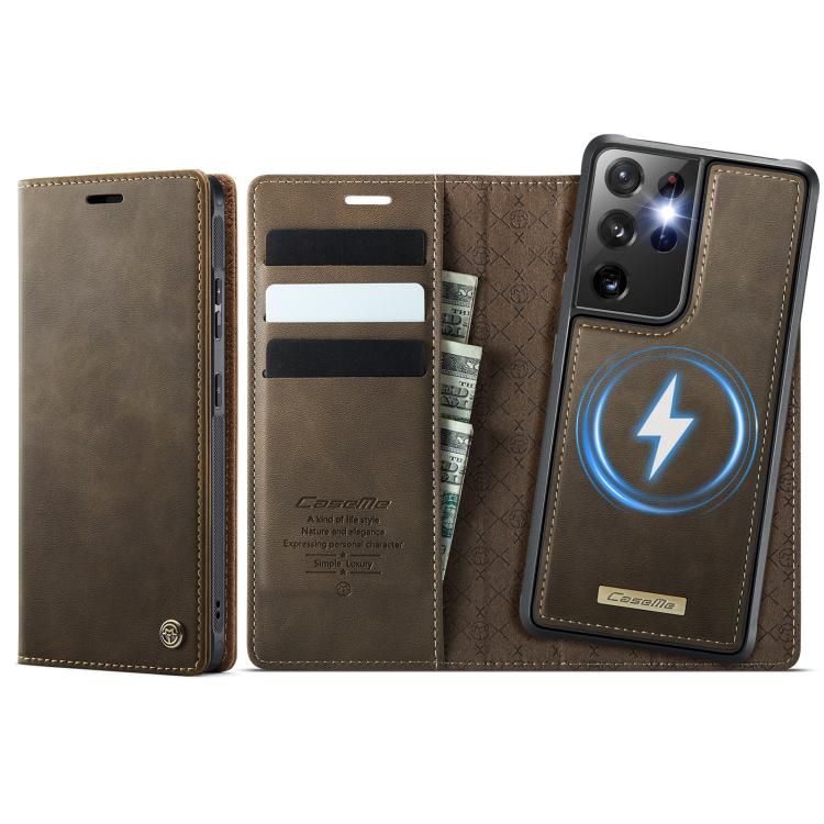 CaseMe C49 Magnetic RFID Blocking Detachable Wallet Leather Phone Case – Magnetic, Card Slot, Leather, For Samsung Galaxy S21 Ultra 5G, For Samsung Galaxy S20 Ultra, For Samsung Galaxy S20, For Samsung Galaxy S20+