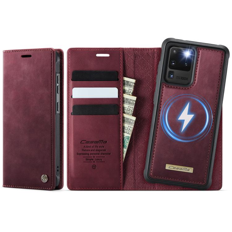 CaseMe C49 Magnetic RFID Blocking Detachable Wallet Leather Phone Case – Magnetic, Card Slot, Leather, For Samsung Galaxy S21 Ultra 5G, For Samsung Galaxy S20 Ultra, For Samsung Galaxy S20, For Samsung Galaxy S20+