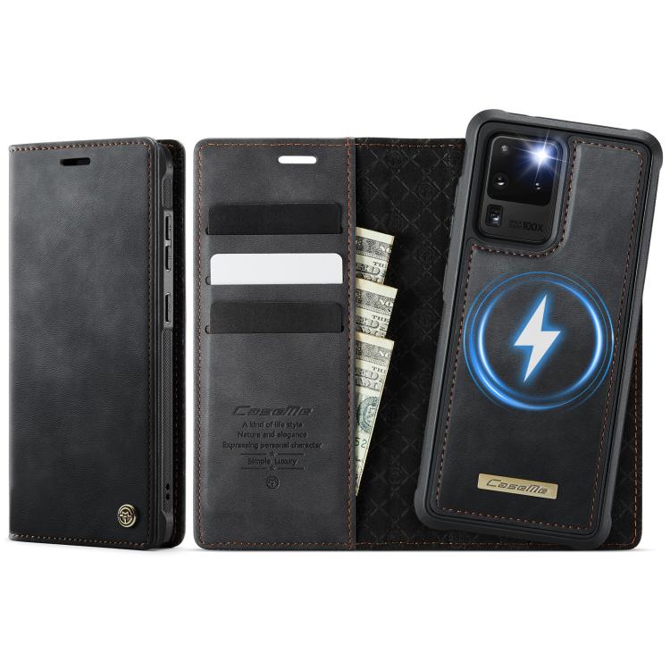 CaseMe C49 Magnetic RFID Blocking Detachable Wallet Leather Phone Case – Magnetic, Card Slot, Leather, For Samsung Galaxy S21 Ultra 5G, For Samsung Galaxy S20 Ultra, For Samsung Galaxy S20, For Samsung Galaxy S20+