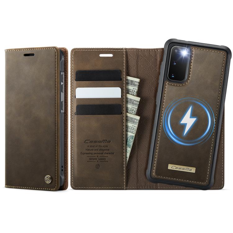 CaseMe C49 Magnetic RFID Blocking Detachable Wallet Leather Phone Case – Magnetic, Card Slot, Leather, For Samsung Galaxy S21 Ultra 5G, For Samsung Galaxy S20 Ultra, For Samsung Galaxy S20, For Samsung Galaxy S20+