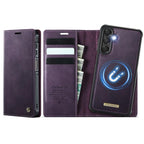 CaseMe C49 Magnetic RFID Blocking Detachable Wallet Leather Phone Case, For Samsung Galaxy S24 FE 5G, For Samsung Galaxy A14 5G / M44, For Samsung Galaxy A55 / A35 5G, For Samsung Galaxy S24 Ultra 5G