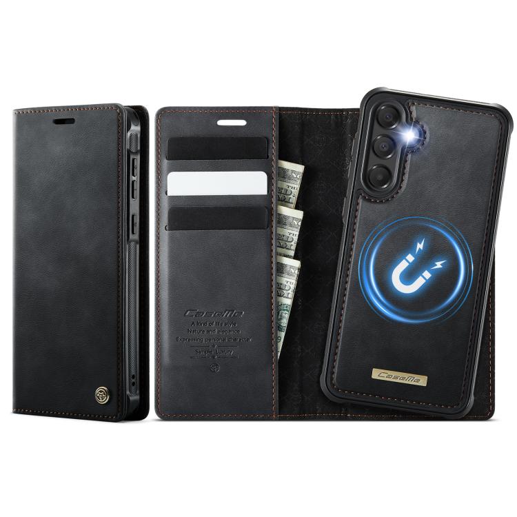 CaseMe C49 Magnetic RFID Blocking Detachable Wallet Leather Phone Case, For Samsung Galaxy S24 FE 5G, For Samsung Galaxy A14 5G / M44, For Samsung Galaxy A55 / A35 5G, For Samsung Galaxy S24 Ultra 5G