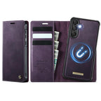 CaseMe C49 Magnetic RFID Blocking Detachable Wallet Leather Phone Case, For Samsung Galaxy S24 FE 5G, For Samsung Galaxy A14 5G / M44, For Samsung Galaxy A55 / A35 5G, For Samsung Galaxy S24 Ultra 5G