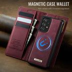 CaseMe C49 Magnetic RFID Blocking Detachable Wallet Leather Phone Case – Magnetic, Card Slot, Leather, For Samsung Galaxy A52 / A52s, For Samsung Galaxy S21 FE 5G, For Samsung Galaxy S21 5G, For Samsung Galaxy S21+ 5G