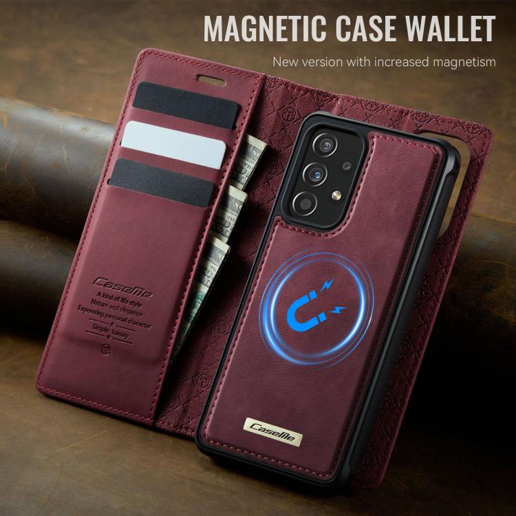 CaseMe C49 Magnetic RFID Blocking Detachable Wallet Leather Phone Case – Magnetic, Card Slot, Leather, For Samsung Galaxy A52 / A52s, For Samsung Galaxy S21 FE 5G, For Samsung Galaxy S21 5G, For Samsung Galaxy S21+ 5G
