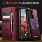 CaseMe C49 Magnetic RFID Blocking Detachable Wallet Leather Phone Case – Magnetic, Card Slot, Leather, For Samsung Galaxy A52 / A52s, For Samsung Galaxy S21 FE 5G, For Samsung Galaxy S21 5G, For Samsung Galaxy S21+ 5G