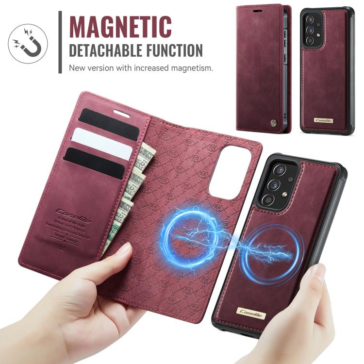 CaseMe C49 Magnetic RFID Blocking Detachable Wallet Leather Phone Case – Magnetic, Card Slot, Leather, For Samsung Galaxy A52 / A52s, For Samsung Galaxy S21 FE 5G, For Samsung Galaxy S21 5G, For Samsung Galaxy S21+ 5G