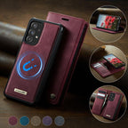 CaseMe C49 Magnetic RFID Blocking Detachable Wallet Leather Phone Case – Magnetic, Card Slot, Leather, For Samsung Galaxy A52 / A52s, For Samsung Galaxy S21 FE 5G, For Samsung Galaxy S21 5G, For Samsung Galaxy S21+ 5G