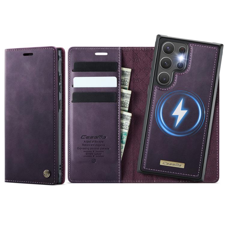 CaseMe C49 Magnetic RFID Blocking Detachable Wallet Leather Phone Case – Magnetic, Card Slot, Leather, For Samsung Galaxy A53 5G, For Samsung Galaxy S22 Ultra 5G, For Samsung Galaxy S22+ 5G, For Samsung Galaxy S22 5G