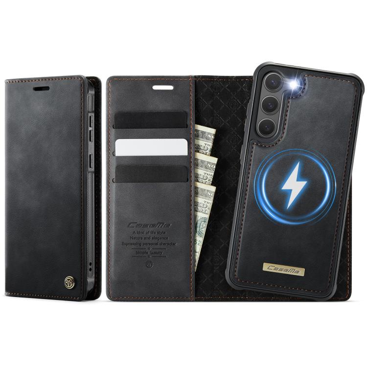 CaseMe C49 Magnetic RFID Blocking Detachable Wallet Leather Phone Case – Magnetic, Card Slot, Leather, For Samsung Galaxy S23+ 5G, For Samsung Galaxy S23 5G, For Samsung Galaxy A13 / A04s, For Samsung Galaxy S20 FE