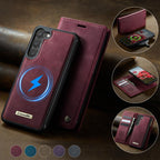 CaseMe C49 Magnetic RFID Blocking Detachable Wallet Leather Phone Case – Magnetic, Card Slot, Leather, For Samsung Galaxy S23+ 5G, For Samsung Galaxy S23 5G, For Samsung Galaxy A13 / A04s, For Samsung Galaxy S20 FE