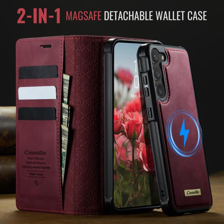CaseMe C49 Magnetic RFID Blocking Detachable Wallet Leather Phone Case – Magnetic, Card Slot, Leather, For Samsung Galaxy S23+ 5G, For Samsung Galaxy S23 5G, For Samsung Galaxy A13 / A04s, For Samsung Galaxy S20 FE