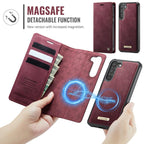 CaseMe C49 Magnetic RFID Blocking Detachable Wallet Leather Phone Case – Magnetic, Card Slot, Leather, For Samsung Galaxy S23+ 5G, For Samsung Galaxy S23 5G, For Samsung Galaxy A13 / A04s, For Samsung Galaxy S20 FE