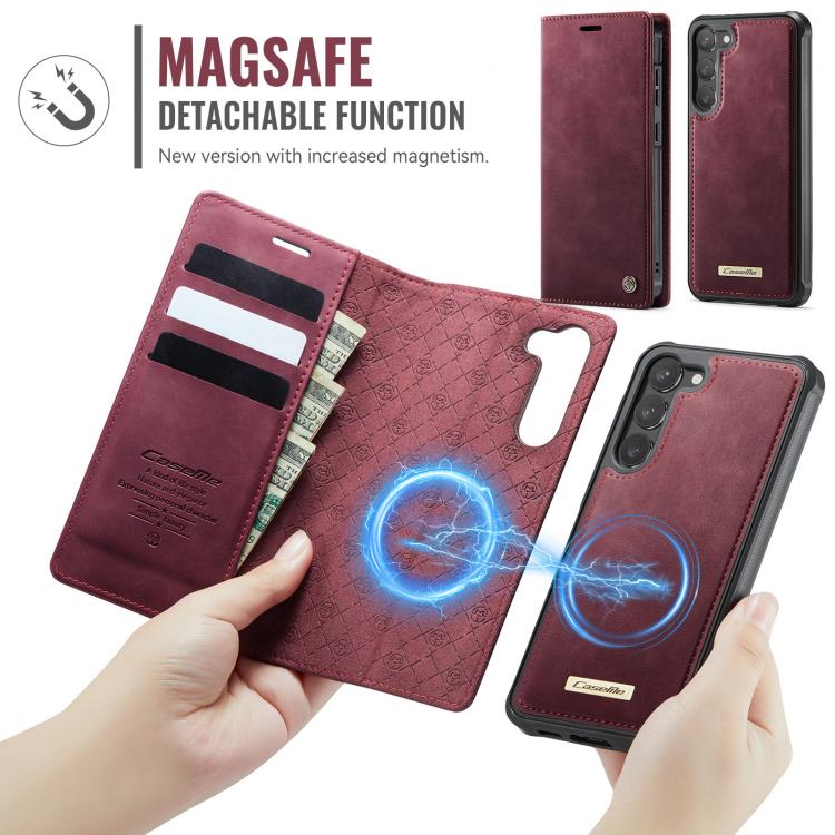CaseMe C49 Magnetic RFID Blocking Detachable Wallet Leather Phone Case – Magnetic, Card Slot, Leather, For Samsung Galaxy S23+ 5G, For Samsung Galaxy S23 5G, For Samsung Galaxy A13 / A04s, For Samsung Galaxy S20 FE