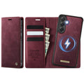 CaseMe C49 Magnetic RFID Blocking Detachable Wallet Leather Phone Case, For Samsung Galaxy S24 FE 5G, For Samsung Galaxy A14 5G / M44, For Samsung Galaxy A55 / A35 5G, For Samsung Galaxy S24 Ultra 5G