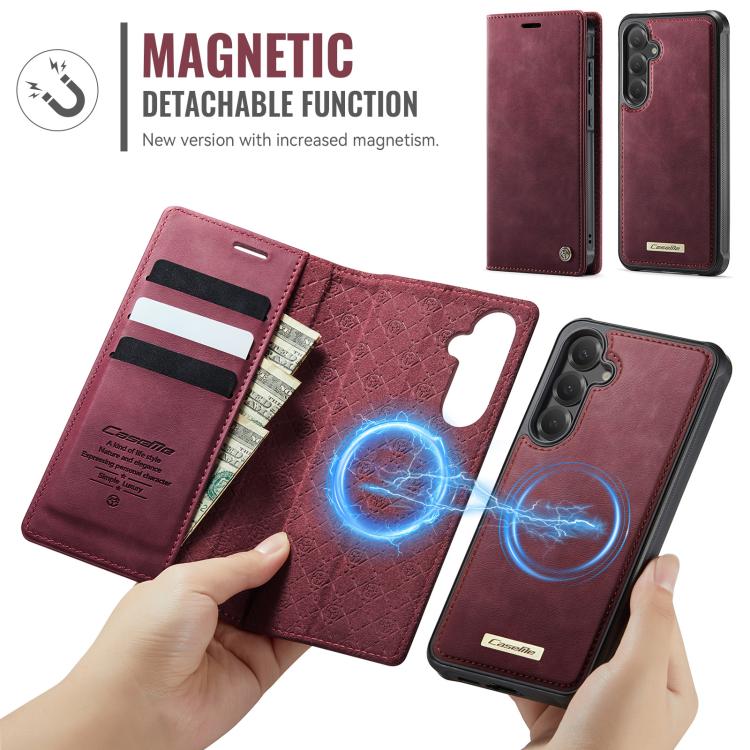 CaseMe C49 Magnetic RFID Blocking Detachable Wallet Leather Phone Case, For Samsung Galaxy S24 FE 5G, For Samsung Galaxy A14 5G / M44, For Samsung Galaxy A55 / A35 5G, For Samsung Galaxy S24 Ultra 5G