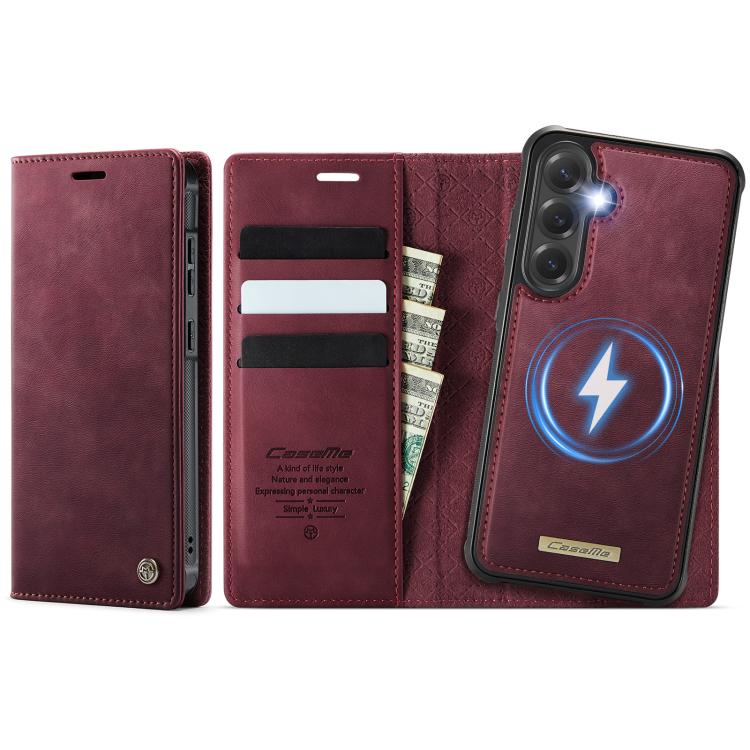 CaseMe C49 Magnetic RFID Blocking Detachable Wallet Leather Phone Case, For Samsung Galaxy S24 / S25, For Samsung Galaxy S24+ / S25+, For Samsung Galaxy S25 Ultra 5G, For Samsung Galaxy A16 5G