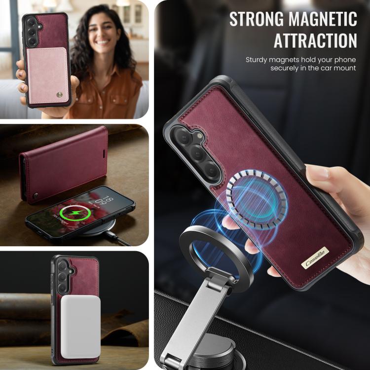 CaseMe C49 Magnetic RFID Blocking Detachable Wallet Leather Phone Case, For Samsung Galaxy S24 / S25, For Samsung Galaxy S24+ / S25+, For Samsung Galaxy S25 Ultra 5G, For Samsung Galaxy A16 5G