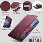 CaseMe C49 Magnetic RFID Blocking Detachable Wallet Leather Phone Case, For Samsung Galaxy S24 / S25, For Samsung Galaxy S24+ / S25+, For Samsung Galaxy S25 Ultra 5G, For Samsung Galaxy A16 5G