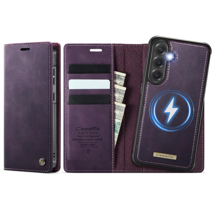CaseMe C49 Magnetic RFID Blocking Detachable Wallet Leather Phone Case, For Samsung Galaxy S24 / S25, For Samsung Galaxy S24+ / S25+, For Samsung Galaxy S25 Ultra 5G, For Samsung Galaxy A16 5G