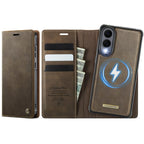 CaseMe C49 Magnetic RFID Blocking Detachable Wallet Leather Phone Case – Magnetic, Card Slot, Leather, For Samsung Galaxy A57 5G, For Samsung Galaxy A17, For Samsung Galaxy S25 Edge 5G, For Samsung Galaxy A56 5G